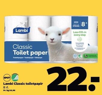Netto Lambi classic toiletpapir tilbud