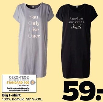 Netto Big t-shirt tilbud