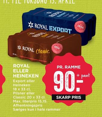 MENY Royal eller heineken tilbud