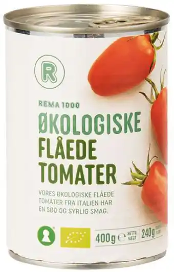 REMA 1000 Flåede tomater, 400 g tilbud