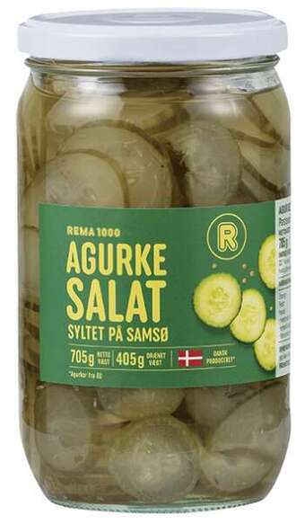REMA 1000 Agurkesalat, 405 g tilbud
