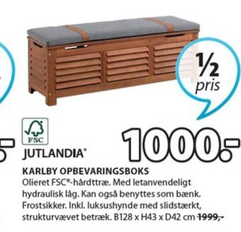 JYSK Karlby Opbevaringsboks tilbud