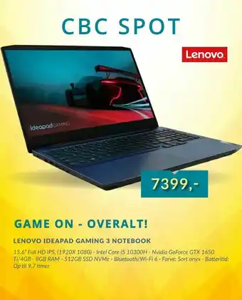 Lenovo ideapad gaming 3 notebook