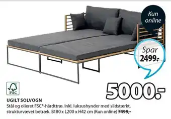 JYSK Ugilt Solvogn tilbud