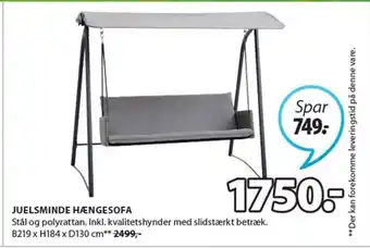 JYSK Julsminde Hængesofa tilbud