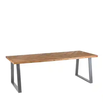 Grow sildebensspisebord natur 230 cm grå ben (natur 183 onesize)