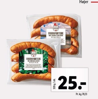 Lidl Frankfurter tilbud