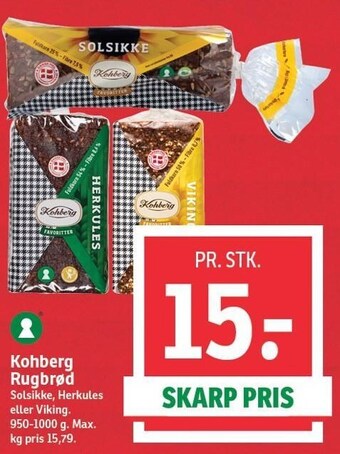 SPAR Kohberg rugbrød tilbud