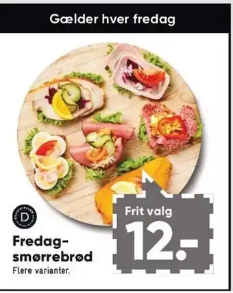 Bilka Fredag smørrebrød tilbud