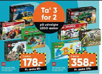 Bilka 3 lego æsker for 2 tilbud