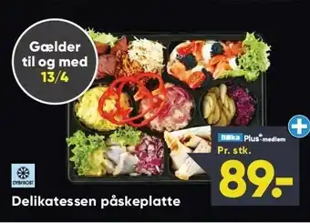 Bilka Delikatten påskeplatte tilbud
