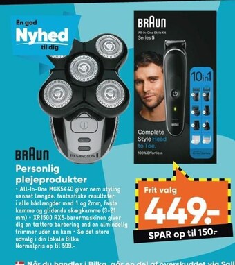 Bilka Braun personlig plejeprodukter tilbud