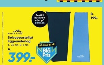 Bilka North field selvoppusteligt liggeunderlag tilbud