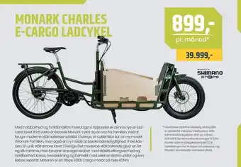 Monark charles e-cargo ladcykel