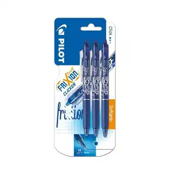 Pilot frixion clicker 0,7 3 stk. blå