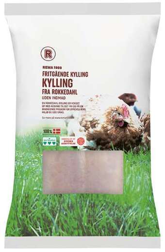 REMA 1000 Fritgående kylling, 1100 g tilbud
