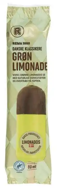REMA 1000 Grøn limonadeis, 80 ml tilbud