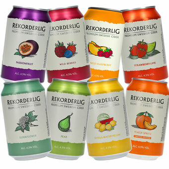 Rekorderlig blandet smagskasse 24 x 330ml