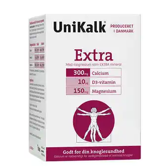 Unikalk, extra 77,6 mg magnesium ,vit. d, 300 mg calcium, 160 tab