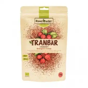 Helsemin Rawpowder tranebær ø 250g tilbud