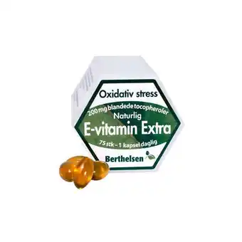 Berthelsen, e-vitamin ekstra 200 mg berthelsen, 75 kap