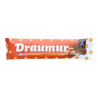 Motatos Draumur 3 x chokolade m. saltet karamelkiks 40g | lækker specialitet m. mælkechokolade og saltet karamelkiks. tilbud