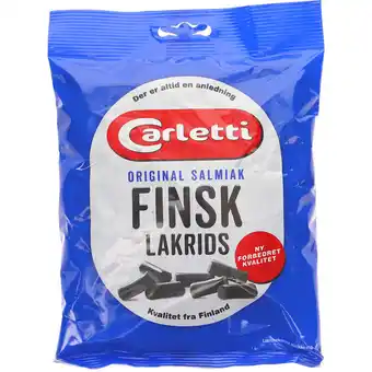 Carletti car original salmiak finsk lakrids 350g