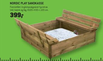 XL-BYG Nordic play sandkasse tilbud