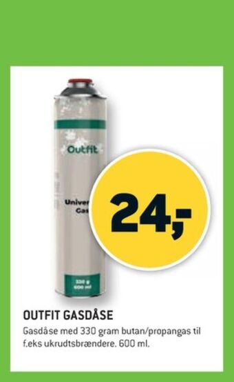 XL-BYG Outfit gasdåse tilbud