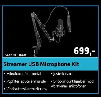 LabTech Data Streamer USB Microphone Kit tilbud