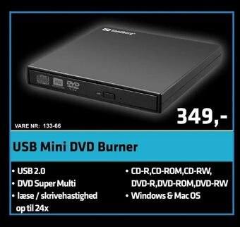 USB Mini DVD Burner