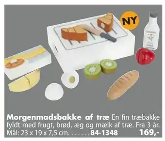 Biltema Morgenmadsbakke af træ tilbud
