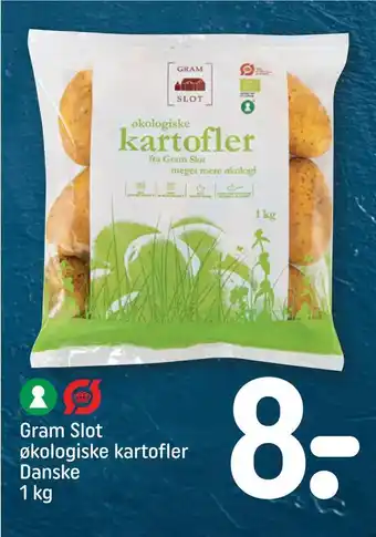 REMA 1000 Gram slot økologiske kartofler danske tilbud
