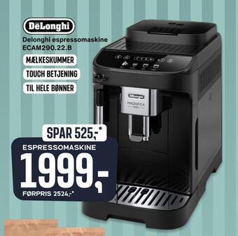 Skousen Delonghi espressomaskine ecam290,22.b. tilbud
