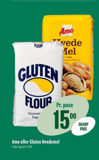 Min Købmand Amo eller gluten hvedemel tilbud