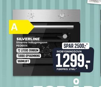 Skousen Silverline indbygningsovn peo651x tilbud