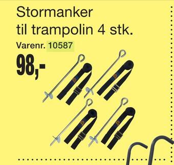 Harald Nyborg Stormanker til trampolin 4 stk tilbud