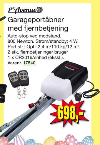 Harald Nyborg Garageportåbner med fjernbetjening tilbud