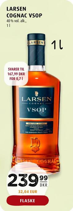 Scandinavian Park Larsen cognac vsop tilbud