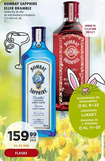 Scandinavian Park Bombay sapphire eller bramble tilbud