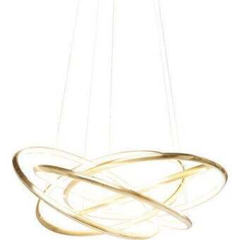 Saturn pendel, big led, guld