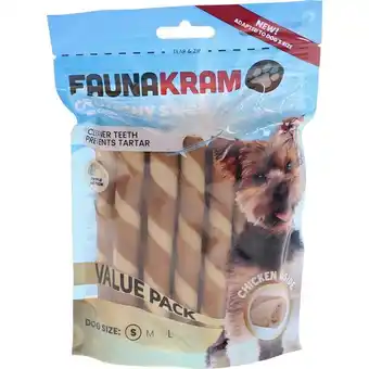 Faunakram kyllingetyggepinde hund 200g