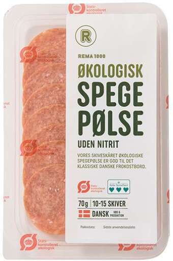 Spegepølse i skiver, 70 g