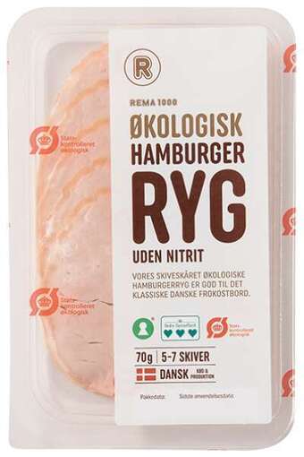 Hamburgerryg i skiver, 70 g