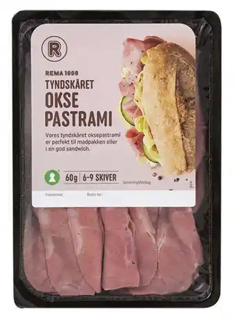 REMA 1000 Oksepastrami, 60 g tilbud