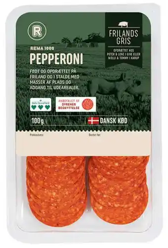 Pepperoni skiver, 100 g