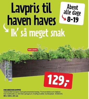 jem & fix Højbedsramme tilbud