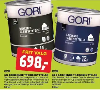 jem & fix Gori 612 dækkende træbeskyttelse eller 606 dækkende træbeskyttelse tilbud