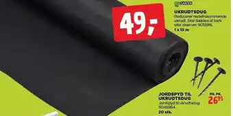 jem & fix Garden ukrudtsdug eller jordspyd til ukrudtsdug tilbud