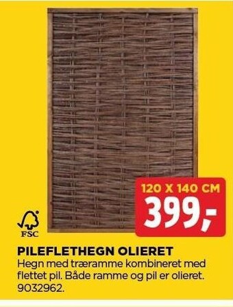 jem & fix Pileflethegn olieret tilbud